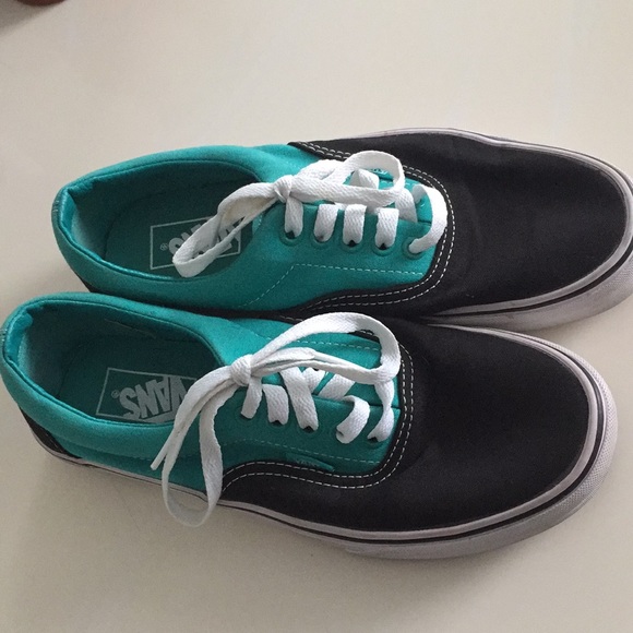 teal color vans
